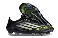 F50 Elite Lacets FG - Electric Stealth - Noir/Argenté/Jaune Fuo