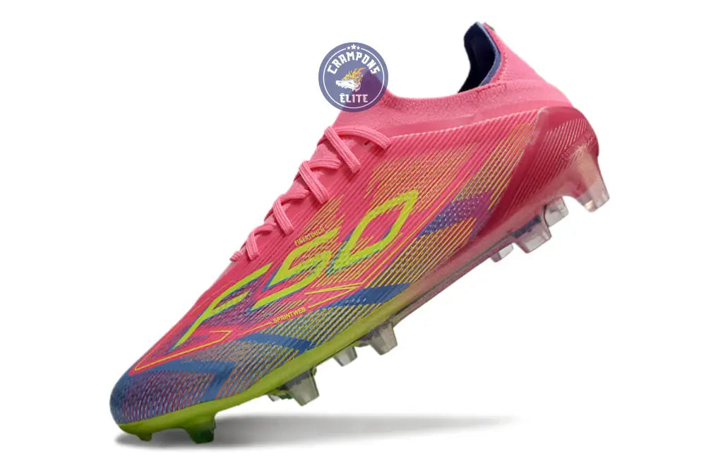 F50 Elite Lacets FG Mystic Victory - Rose/Vert/Blue Fusion – Image 4