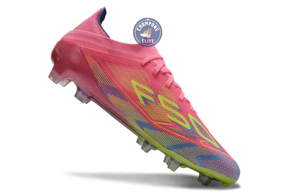 F50 Elite Lacets FG Mystic Victory - Rose/Vert/Blue Fusion – Image 3