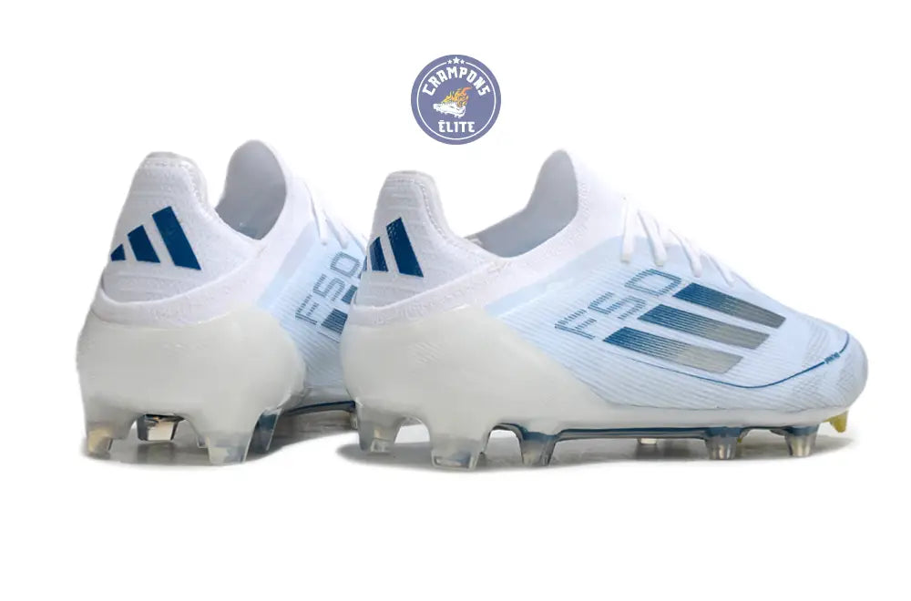 F50 Elite Lacets FG Polar Victory - Blanc/Argenté/Bleu – Image 6
