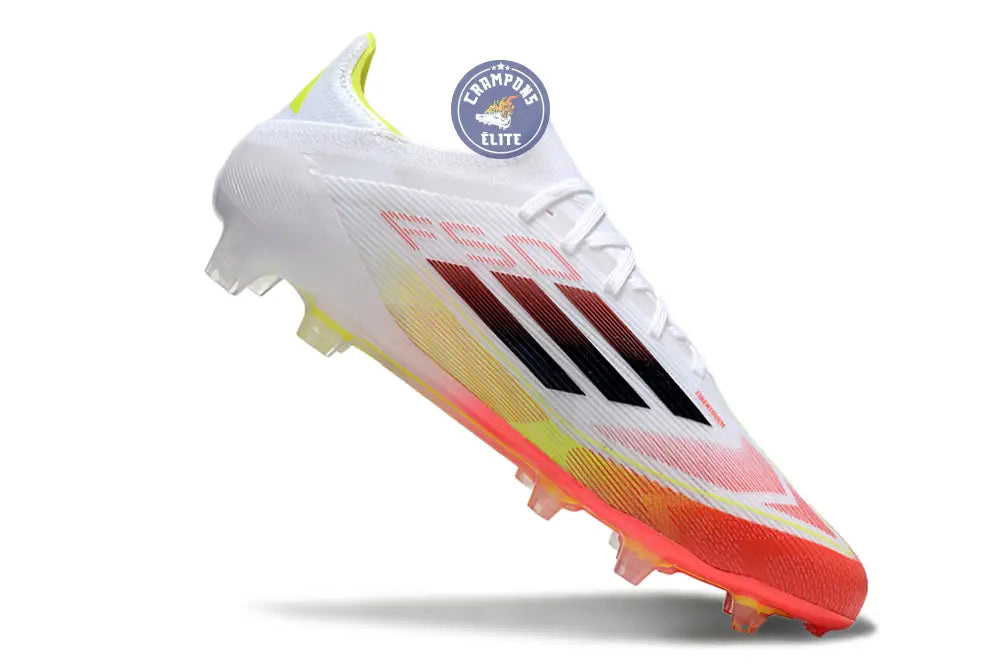 F50 Elite Lacets FG Pure Victory - Blanc/Noir/Jaune – Image 3