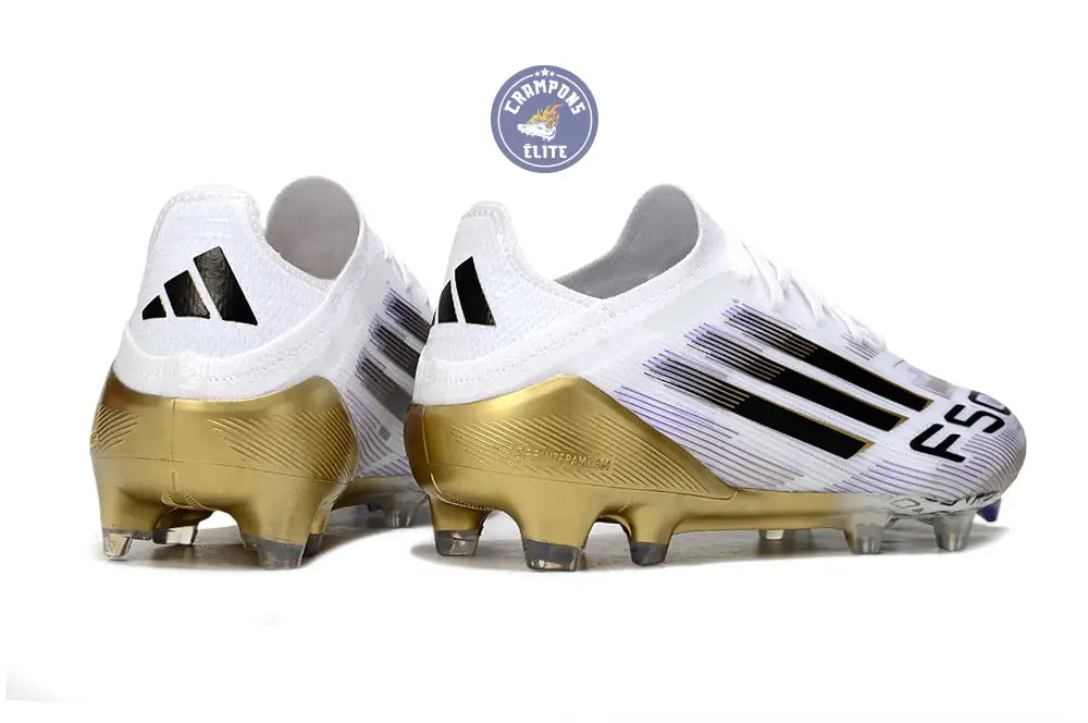 F50 Elite Lacets FG Road to Glory - Blanc/Noir/Doré – Image 6