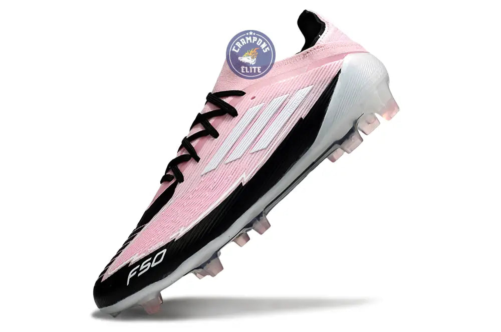 F50 Elite Lacets FG - Rose/Blanc/Noir – Image 4