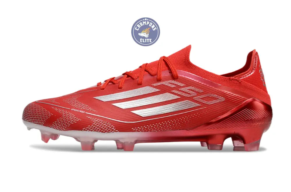 F50 Elite Lacets FG - Rouge/Blanc – Image 5