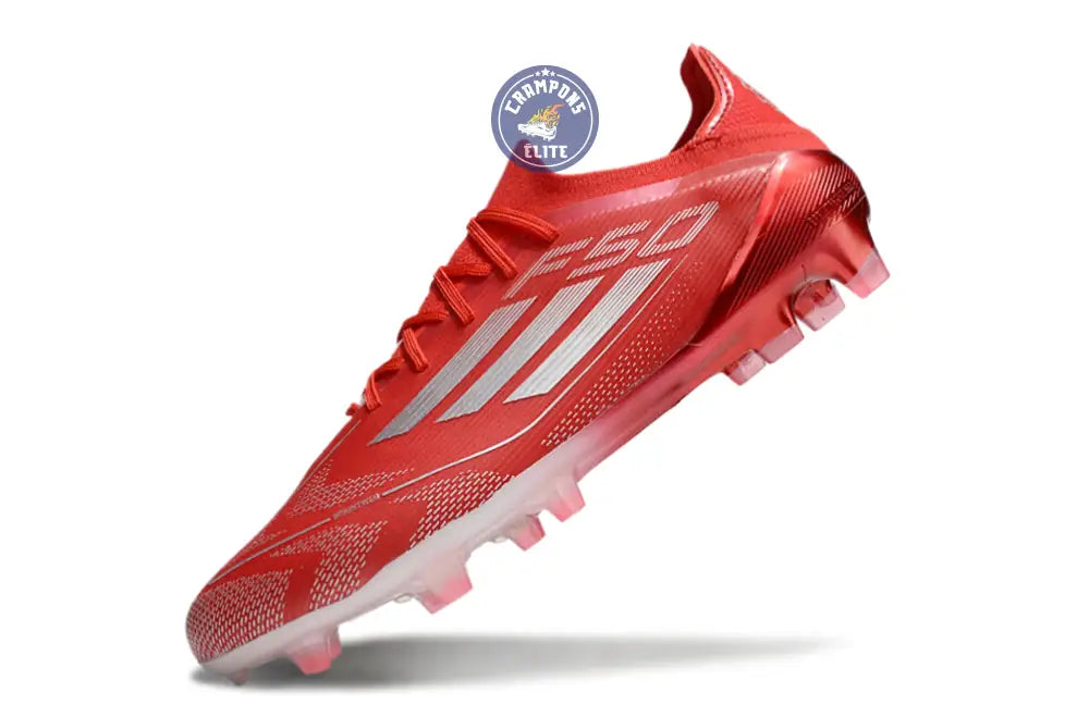 F50 Elite Lacets FG - Rouge/Blanc – Image 4
