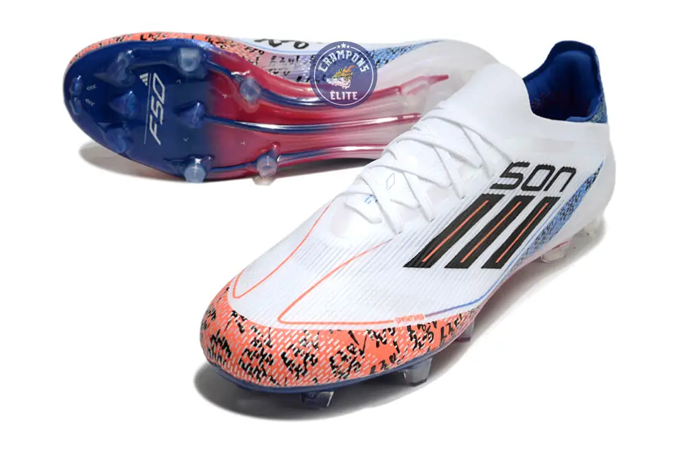 F50 Elite Lacets FG Son Heung-Min TAEGEUK7 - Blanc/Noir/Rouge ÉDITION – Image 2