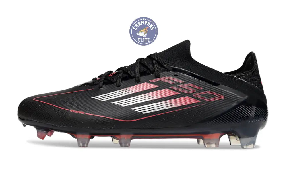 F50 Elite Lacets FG Stealth Victory - Noir/Argenté/Lucid Red – Image 5