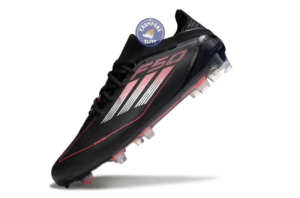 F50 Elite Lacets FG Stealth Victory - Noir/Argenté/Lucid Red – Image 4