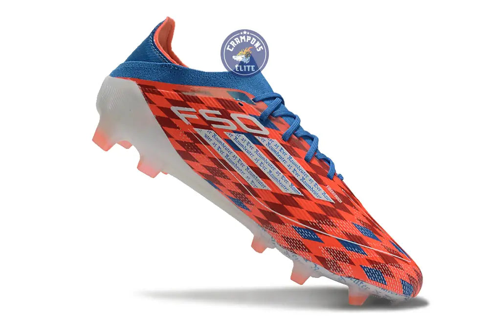 F50 Elite Lacets FG Thomas Müller Raumdeuter - Rouge/Blanc/Bleu ÉDITIO – Image 3