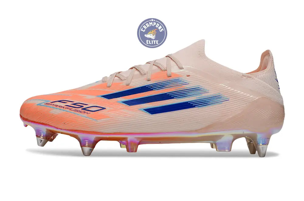 F50 Elite Lacets SG - Beige/Orange/Bleu – Image 5