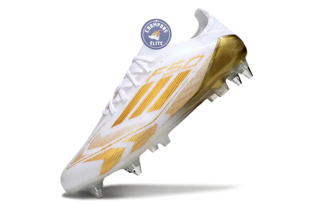 F50 Elite Lacets SG - Blanc/Doré – Image 4