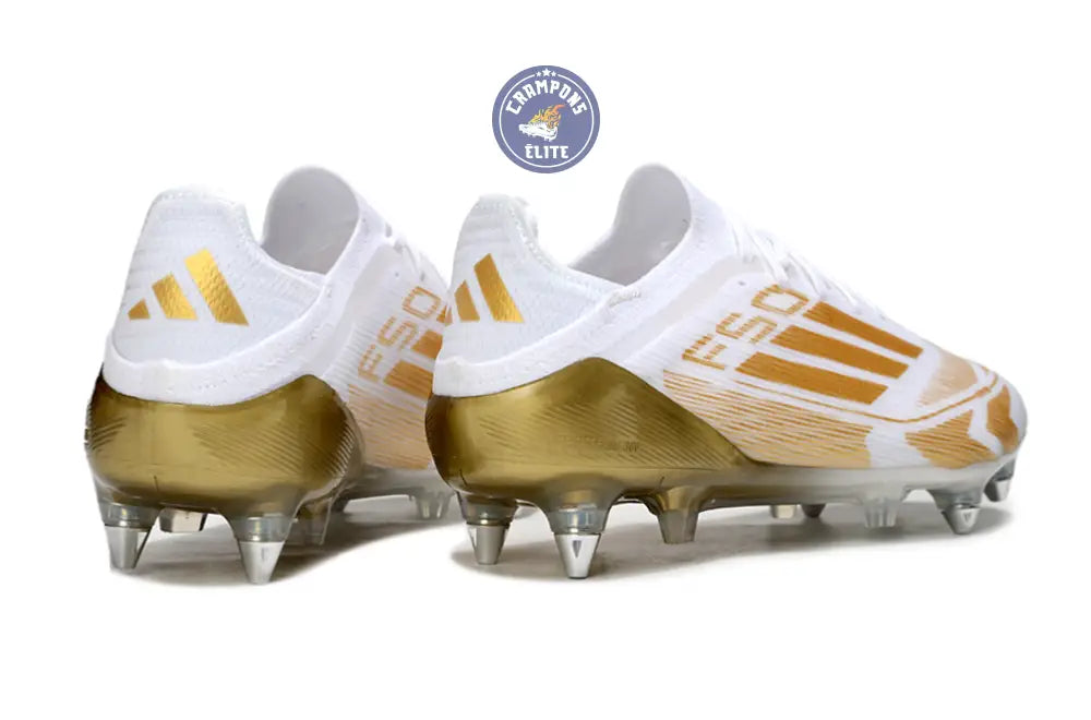 F50 Elite Lacets SG - Blanc/Doré – Image 6