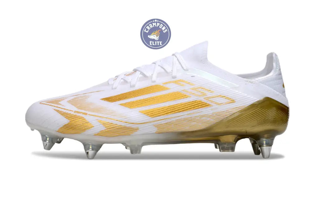 F50 Elite Lacets SG - Blanc/Doré – Image 5