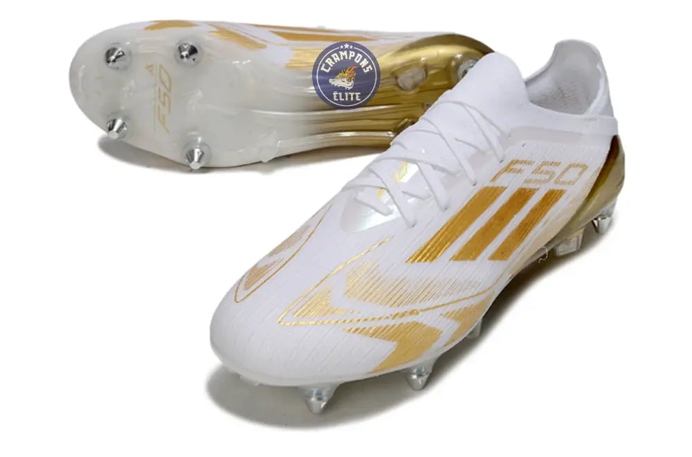 F50 Elite Lacets SG - Blanc/Doré – Image 2