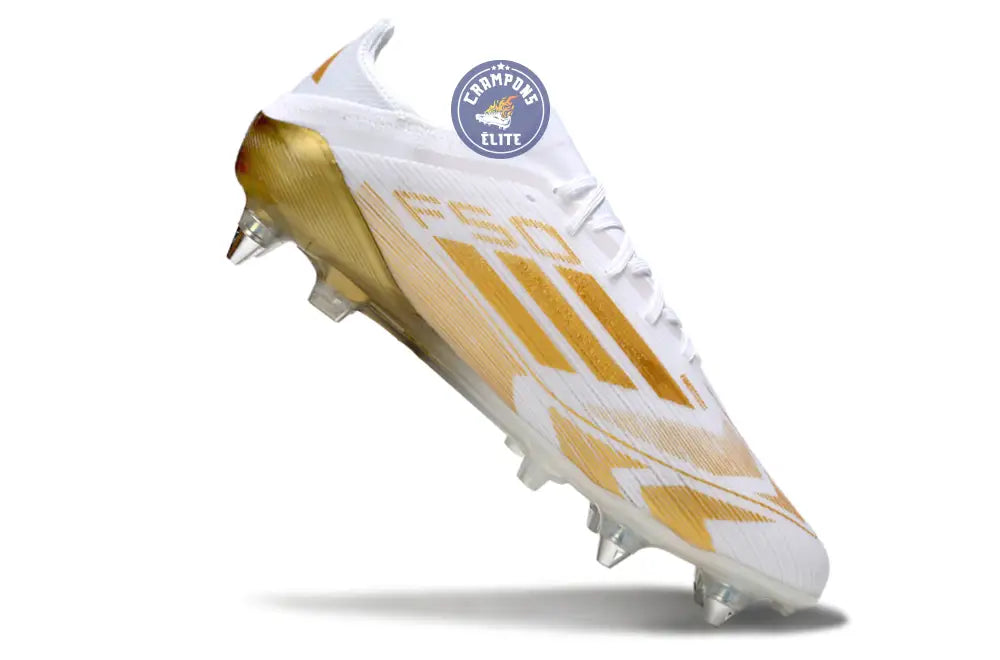 F50 Elite Lacets SG - Blanc/Doré – Image 3
