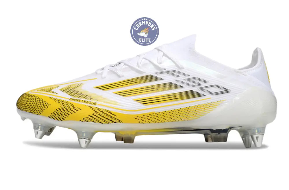 F50 Elite Lacets SG - Blanc/Jaune/Noir – Image 5