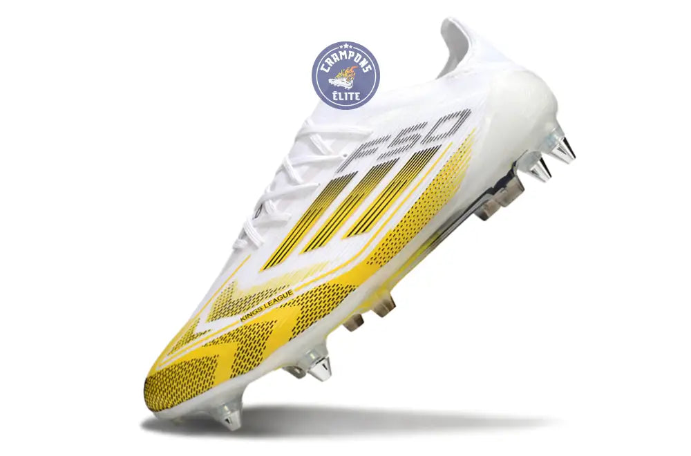 F50 Elite Lacets SG - Blanc/Jaune/Noir – Image 4
