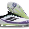 F50 Elite Lacets SG - Blanc/Violet/Jaune Fluo/Noir