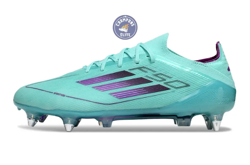F50 Elite Lacets SG - Bleu Turquoise/Violet – Image 5