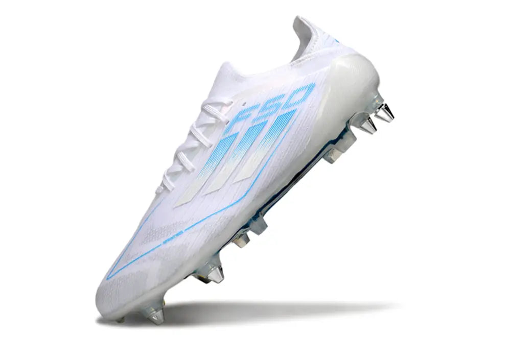 F50 Elite Lacets SG Polar Victory - Blanc/Argenté/Bleu – Image 4