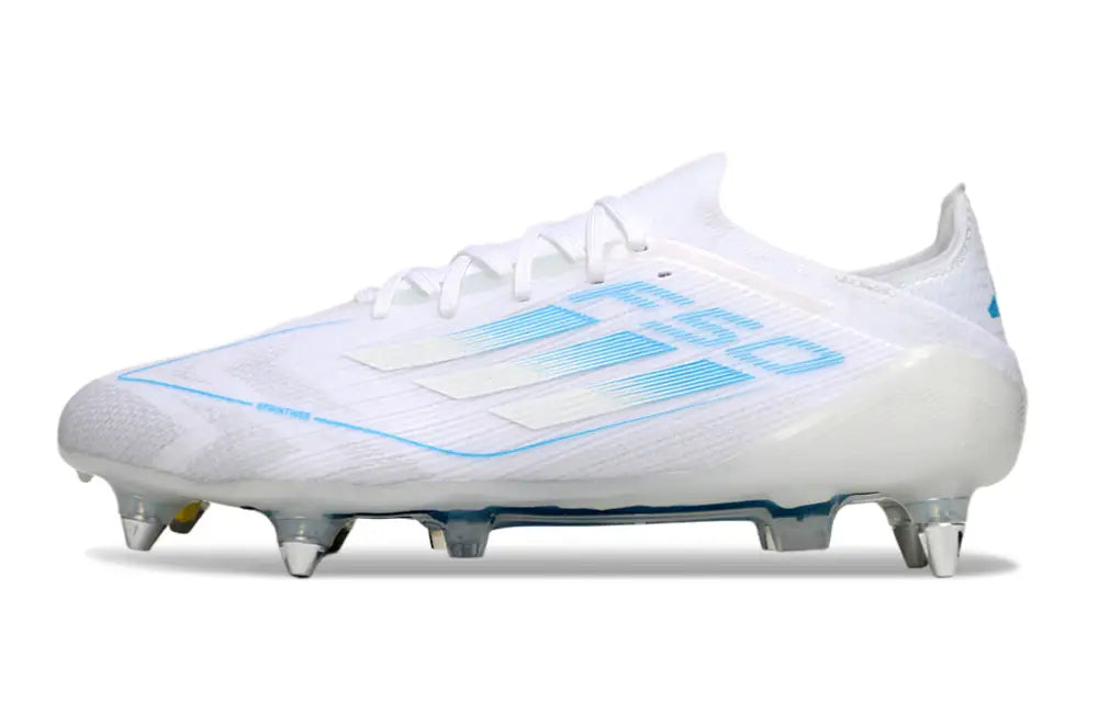 F50 Elite Lacets SG Polar Victory - Blanc/Argenté/Bleu – Image 5