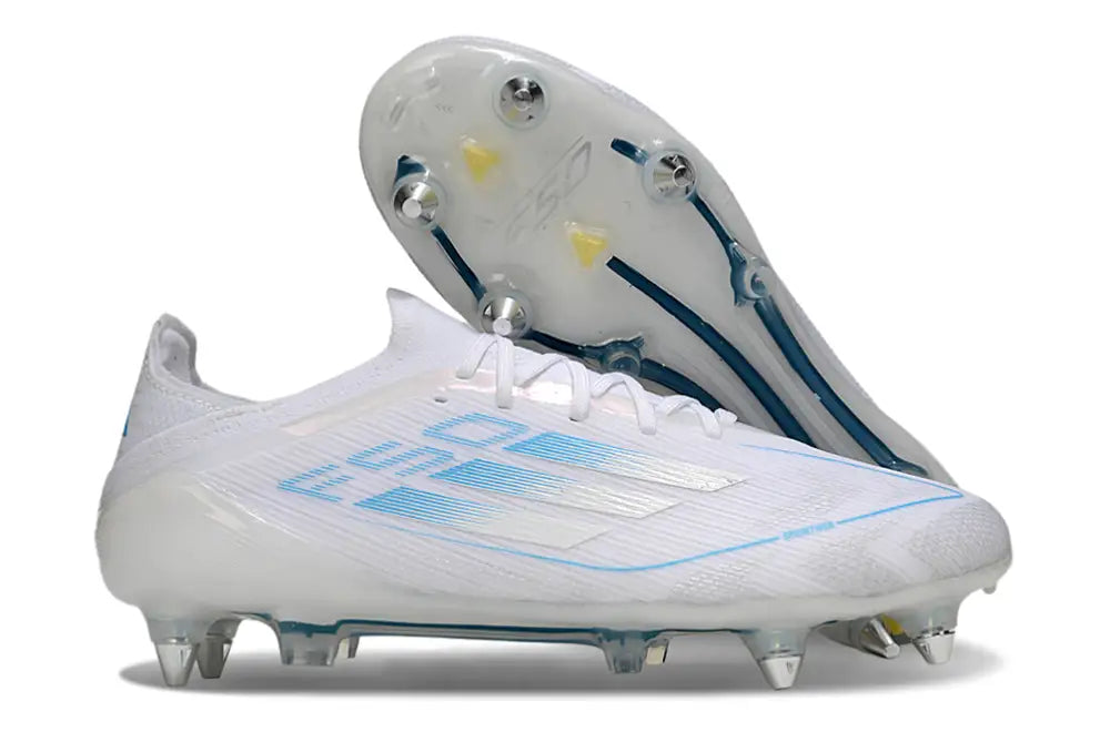 F50 Elite Lacets SG Polar Victory - Blanc/Argenté/Bleu
