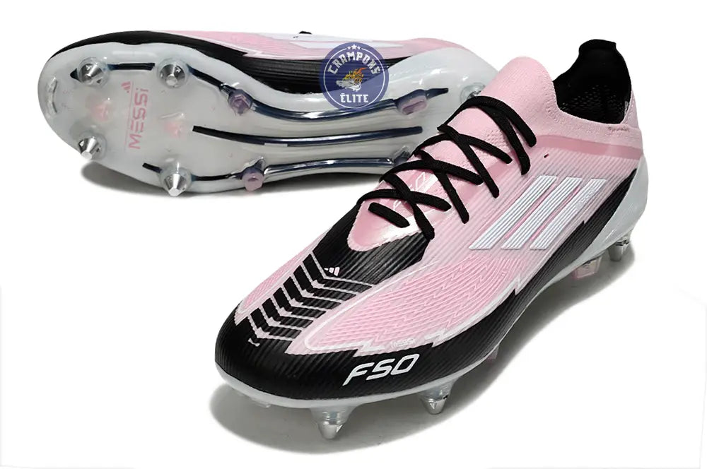 F50 Elite Lacets SG - Rose/Blanc/Noir – Image 2