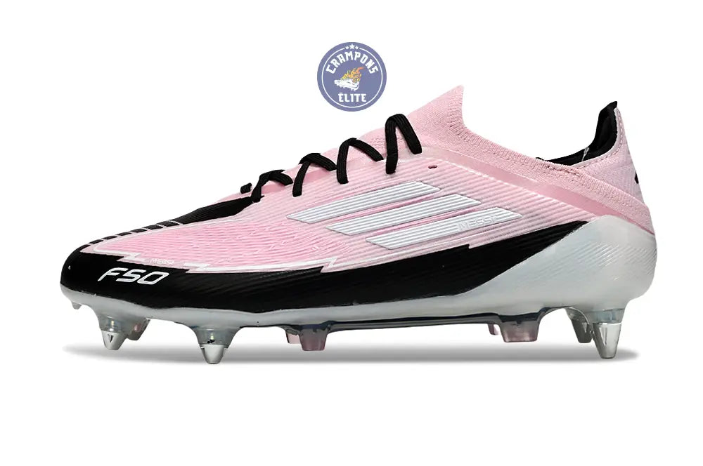 F50 Elite Lacets SG - Rose/Blanc/Noir – Image 5