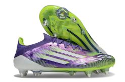 F50 Elite Lacets SG - Violet/Jaune Fluo/Blanc