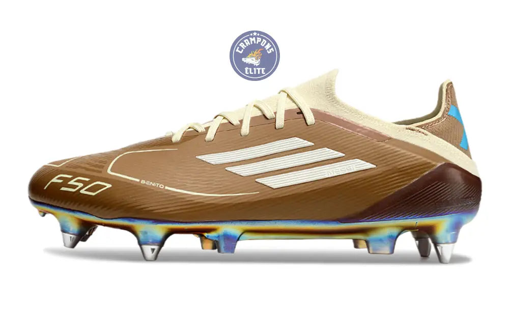 F50 Elite SG - Marron/Bleu/Beige – Image 5