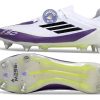 F50 Elite SG Soft Ground - Blanc/Noir/Violet
