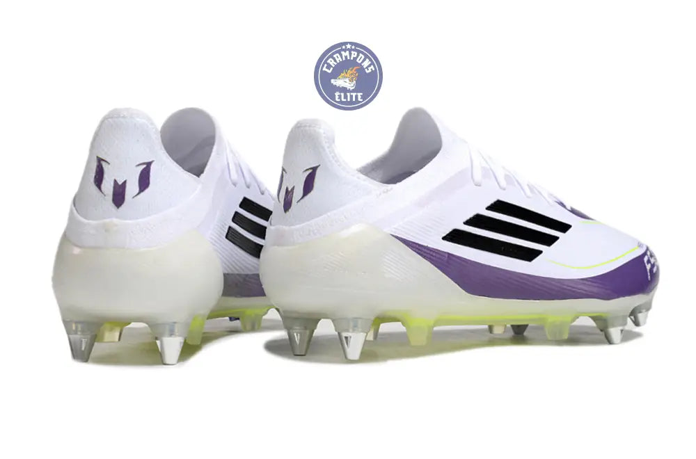 F50 Elite SG Soft Ground - Blanc/Noir/Violet – Image 6