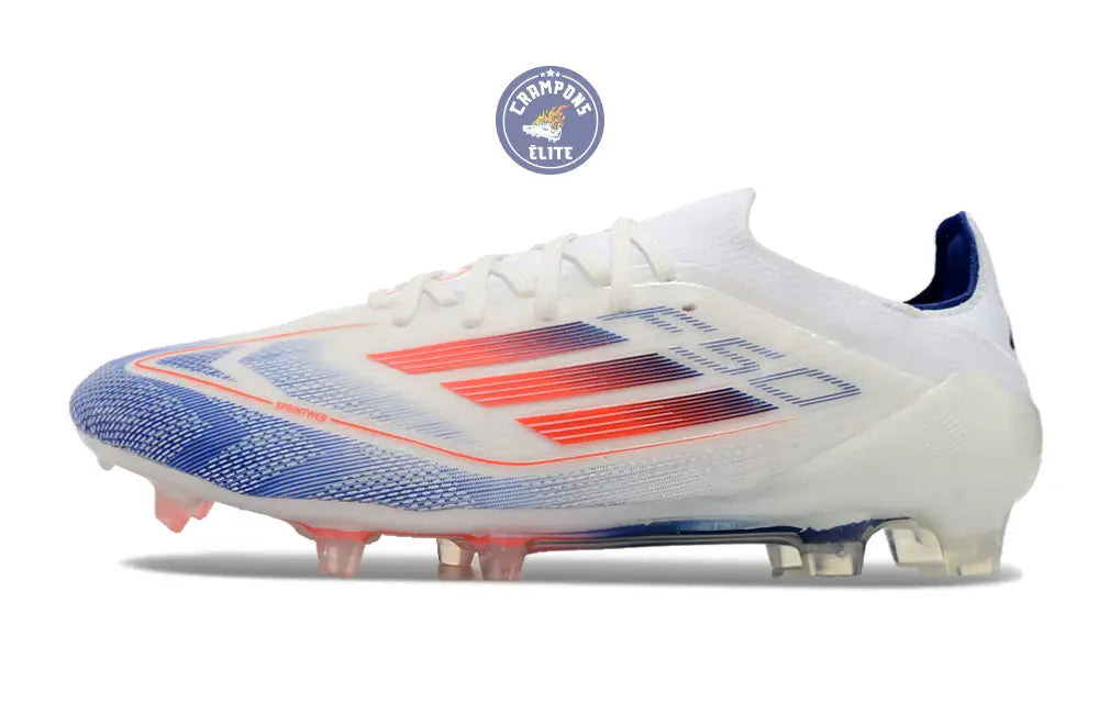 F50 Elitee Lacets FG - Blanc/Orange/Bleu – Image 5