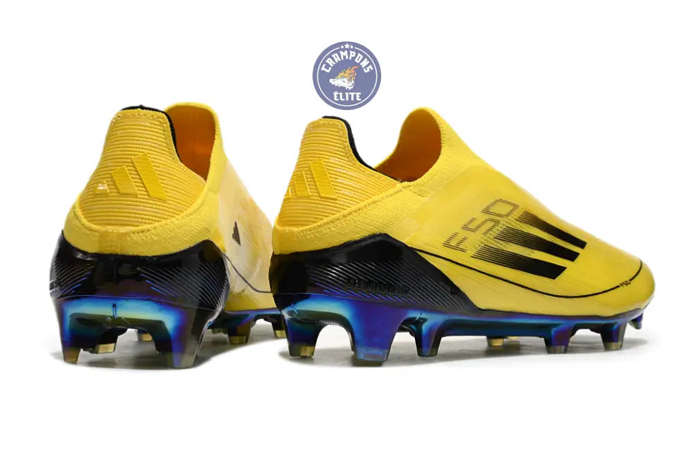 F50 Laceless FG Champions League - Jaune/Noir – Image 7
