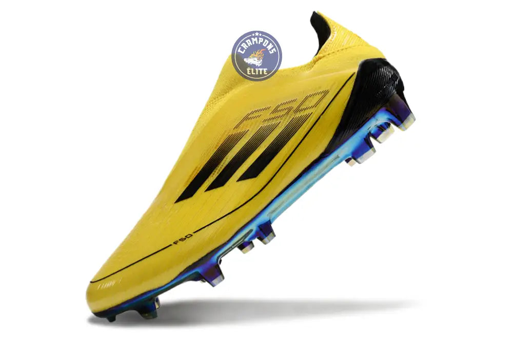 F50 Laceless FG Champions League - Jaune/Noir – Image 5