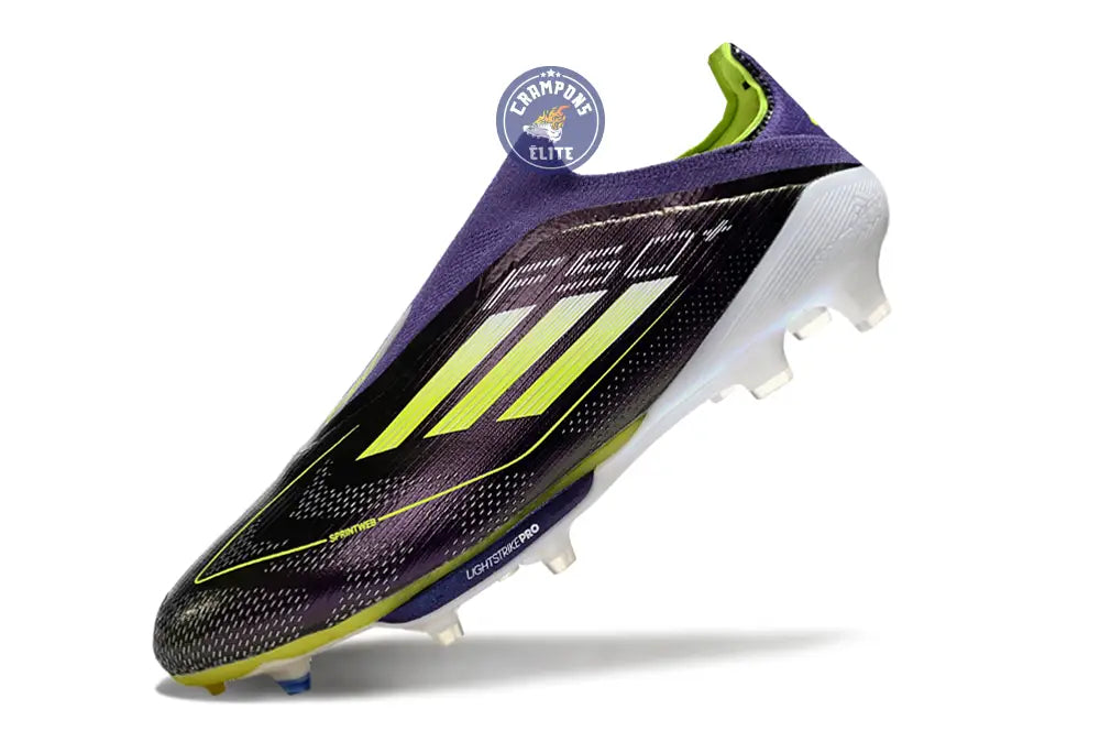 F50 + Laceless FG Fast Reborn - Violet/Blanc/Lucid Lemon ÉDITION LIMIT – Image 6