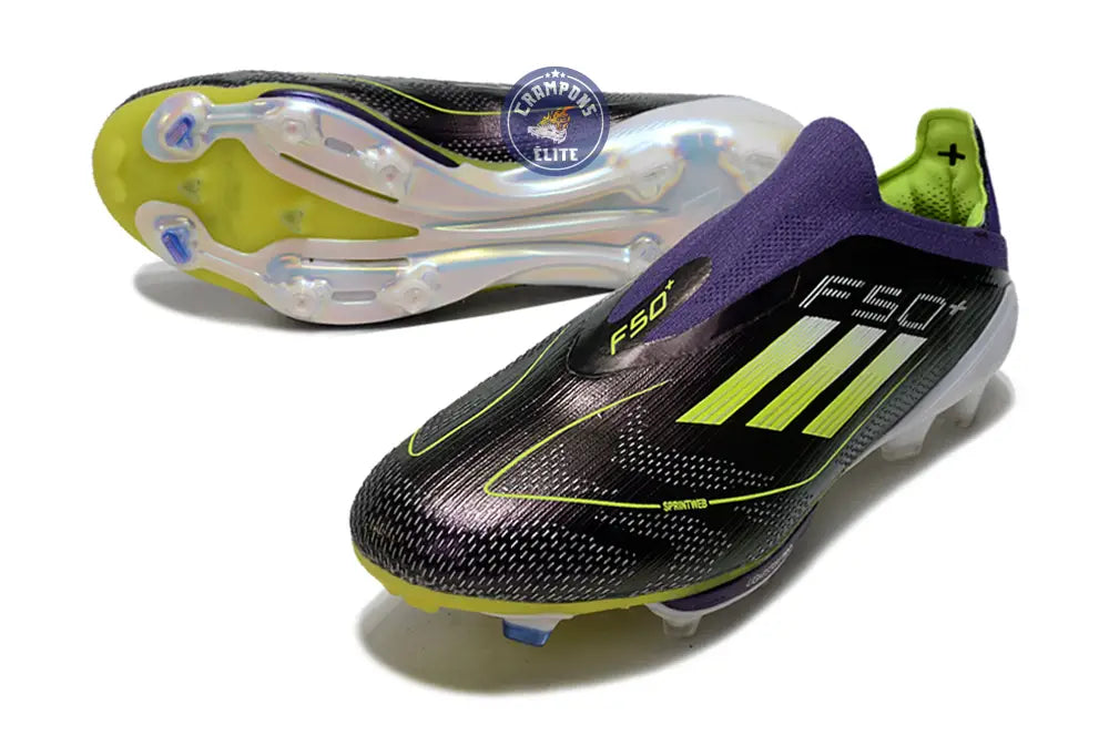 F50 + Laceless FG Fast Reborn - Violet/Blanc/Lucid Lemon ÉDITION LIMIT – Image 5