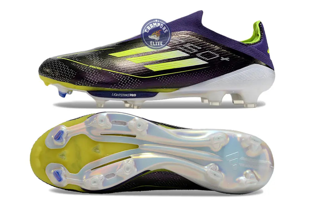 F50 + Laceless FG Fast Reborn - Violet/Blanc/Lucid Lemon ÉDITION LIMIT – Image 3