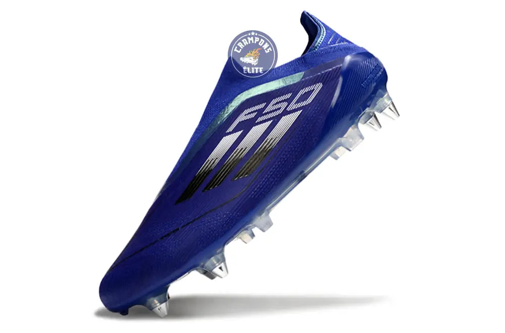 F50 Laceless SG - Bleu/Argenté/Blanc – Image 4