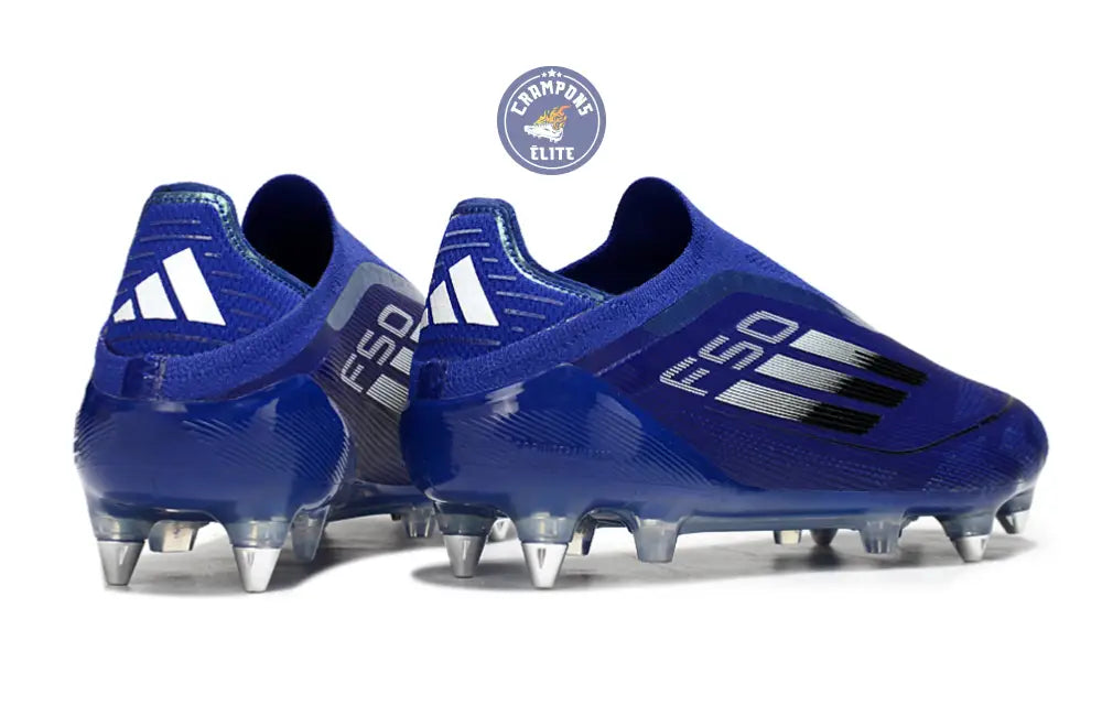 F50 Laceless SG - Bleu/Argenté/Blanc – Image 6