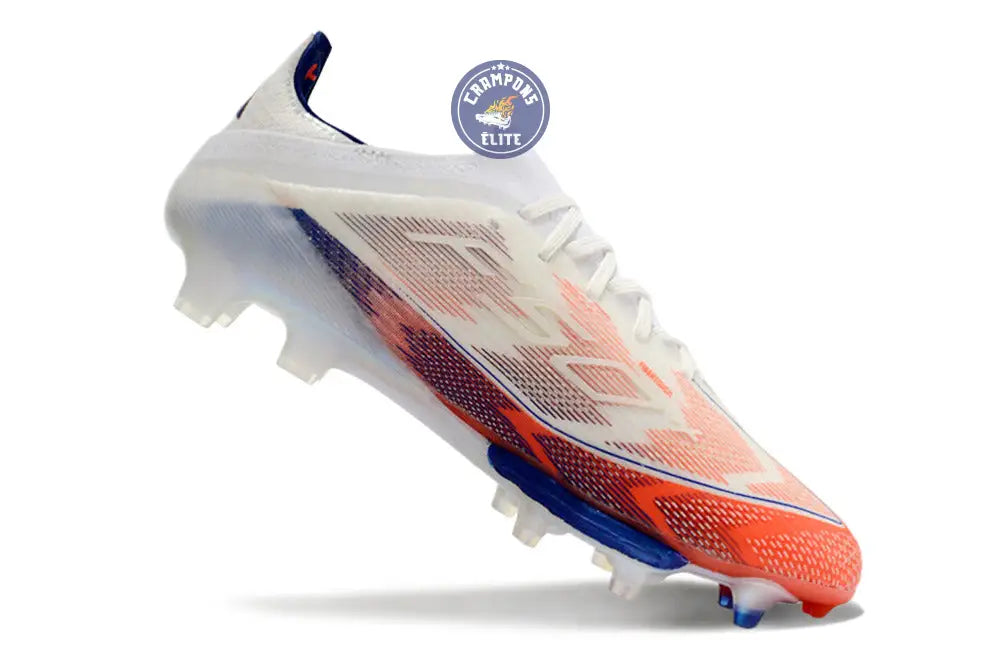 F50+ Lacets FG - Blanc/Bleu/Orange – Image 3