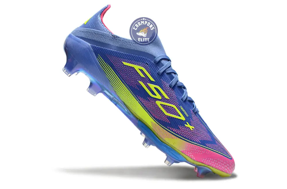 F50+ Lacets FG Celestial Victory - Blue Fusion/Vert/Rose – Image 3