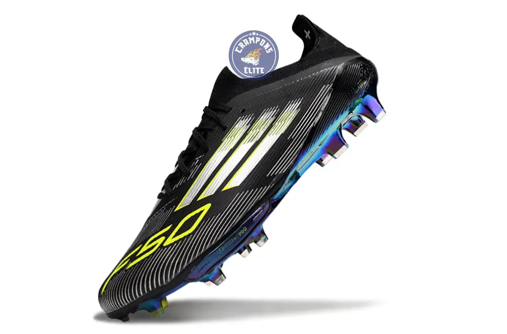 F50+ Lacets FG - Electric Stealth - Noir/Jaune Fluo/Blanc – Image 4