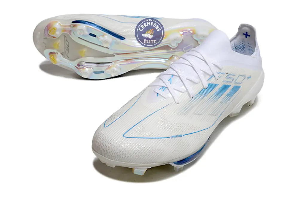 F50+ Lacets FG Polar Victory - Blanc/Argenté/Bleu – Image 2
