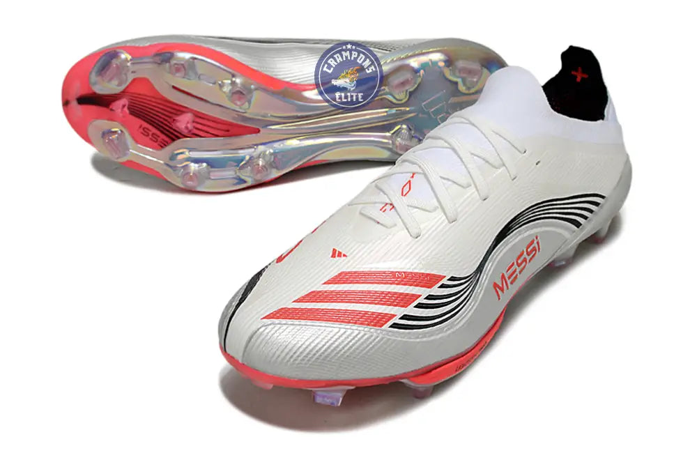 F50+ Lacets FG Prestig10 - Blanc/Lucid Red/Argenté – Image 2