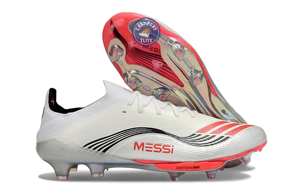 F50+ Lacets FG Prestig10 - Blanc/Lucid Red/Argenté
