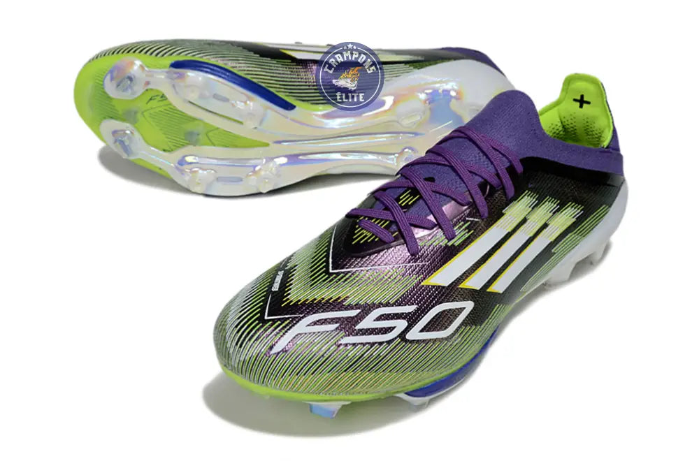 F50+ Lacets FG Radiant Blaze - Violet/Blanc/Vert – Image 2