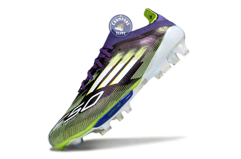 F50+ Lacets FG Radiant Blaze - Violet/Blanc/Vert – Image 4