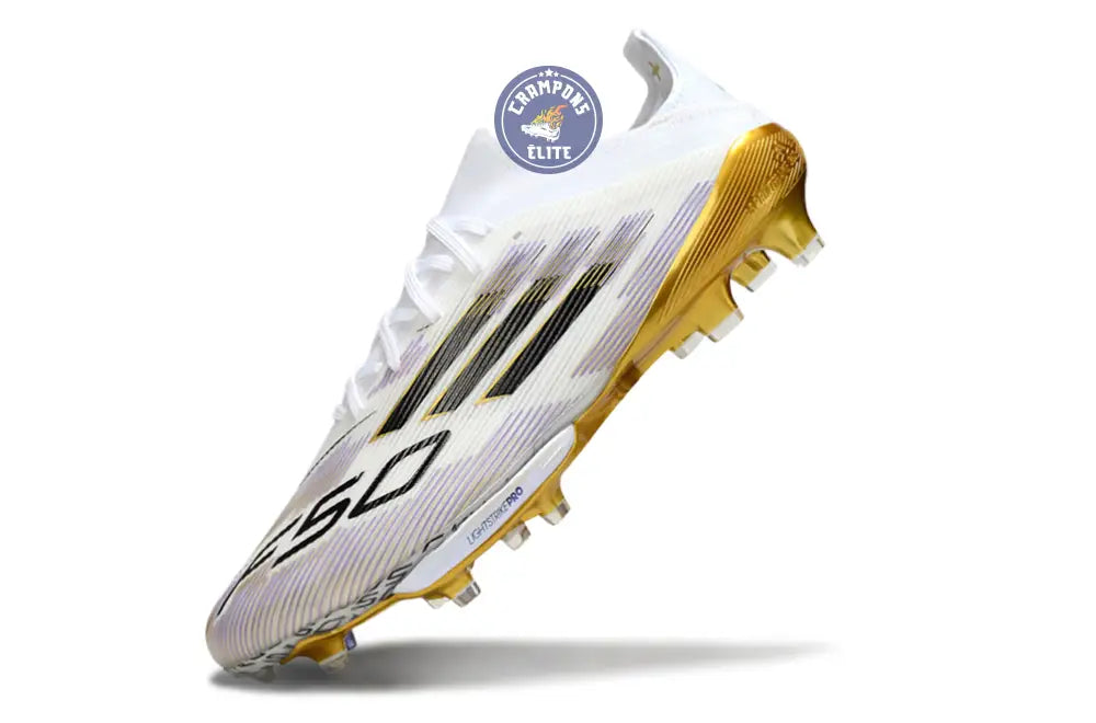 F50+ Lacets FG Road to Glory - Blanc/Noir/Doré – Image 4