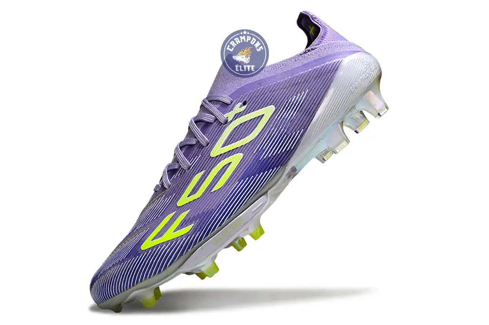 F50+ Lacets FG - Violet/Jaune Fluo/Gris – Image 4